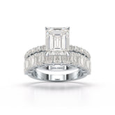 6.24 CT Classic Emerald Cut Lab Diamond Ring