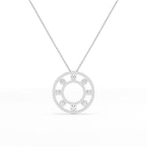 3.25 CT Round Cut Lab Diamond Pendant
