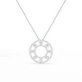 3.25 CT Round Cut Lab Diamond Pendant Jama Jewels