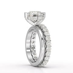 3.27 CT Round Cut Lab Diamond Hidden Halo Ring Jama Jewels