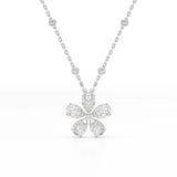 3.29 CT Pear Cut Lab Diamond Pendant