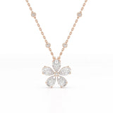 3.29 CT Pear Cut Lab Diamond Pendant