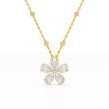 3.29 CT Pear Cut Lab Diamond Pendant