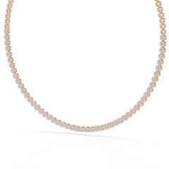3.8 CT Lab Diamond Tennis Necklace Jama Jewels
