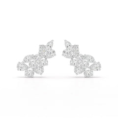 3.4 CT Multi Shape Lab Diamond Stud Earrings Jama Jewels