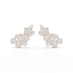 3.4 CT Multi Shape Lab Diamond Stud Earrings Jama Jewels