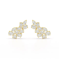 3.4 CT Multi Shape Lab Diamond Stud Earrings Jama Jewels
