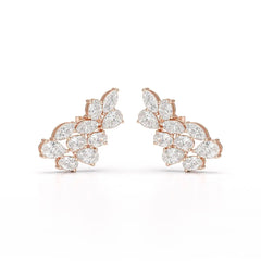 3.4 CT Multi Shape Lab Diamond Stud Earrings Jama Jewels