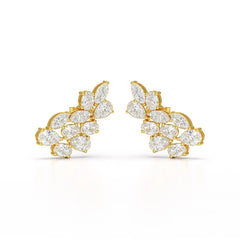 3.4 CT Multi Shape Lab Diamond Stud Earrings Jama Jewels