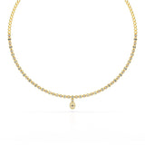 Baguette Cut Lab Created Diamond 3.53 CT Necklace
