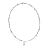 Baguette Cut Lab Created Diamond 3.53 CT Necklace