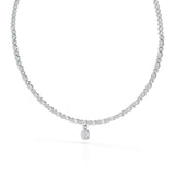 Baguette Cut Lab Created Diamond 3.53 CT Necklace