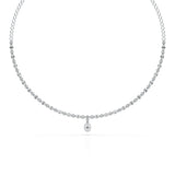Baguette Cut Lab Created Diamond 3.53 CT Necklace