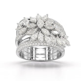 3.58 CT Lab Diamond Layered Ring