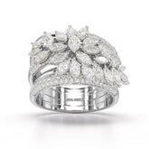 3.58 CT Lab Diamond Layered Ring Jama Jewels