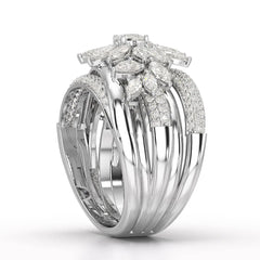 3.58 CT Lab Diamond Layered Ring Jama Jewels