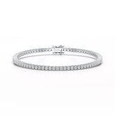 3.5 CT Round cut Lab Diamond Tennis Bracelet