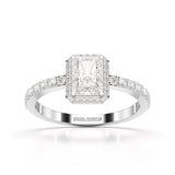 3.61 CT Lab Diamond Radiant Cut Ring