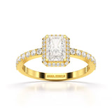 3.61 CT Lab Diamond Radiant Cut Ring