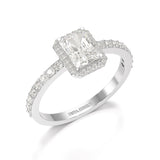 3.61 CT Lab Diamond Radiant Cut Ring
