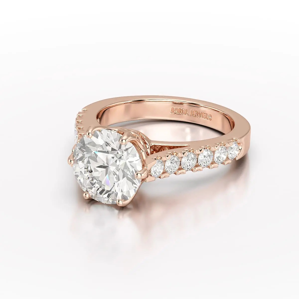 3.62 Carat Lab Diamond Engagement Ring - Jama Jewels
