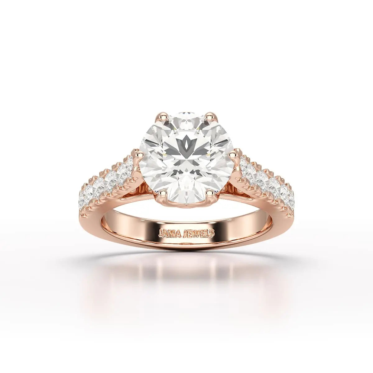 3.62 Carat Lab Diamond Engagement Ring - Jama Jewels