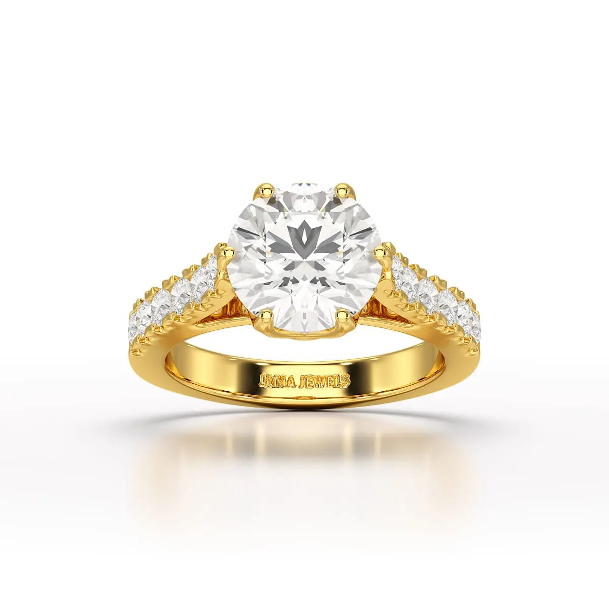 3.62 Carat Lab Diamond Engagement Ring - Jama Jewels