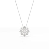 3.67 CT Lab Diamond Multi Shape Chain Pendant Jama Jewels