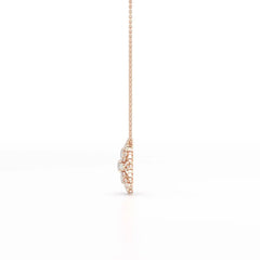 3.67 CT Lab Diamond Multi Shape Chain Pendant Jama Jewels