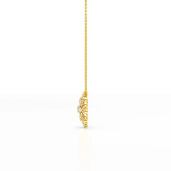 3.67 CT Lab Diamond Multi Shape Chain Pendant Jama Jewels