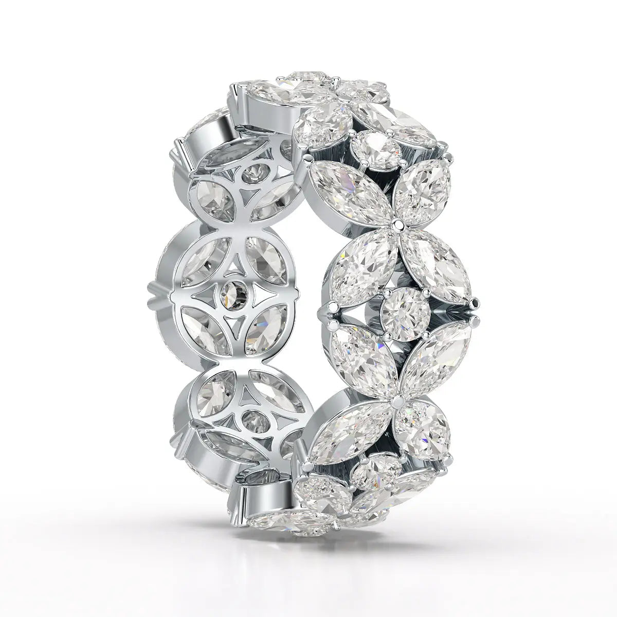 3.68 CT Marquise Cut Lab Diamond Ring Jama Jewels