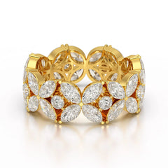 3.68 CT Marquise Cut Lab Diamond Ring Jama Jewels