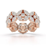 3.68 CT Marquise Cut Lab Diamond Ring