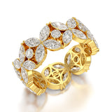 3.68 CT Marquise Cut Lab Diamond Ring