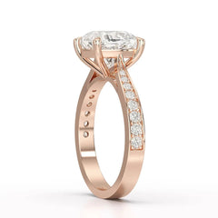 3.78 CT Lab Diamond Cushion Cut Solitaire Ring Jama Jewels