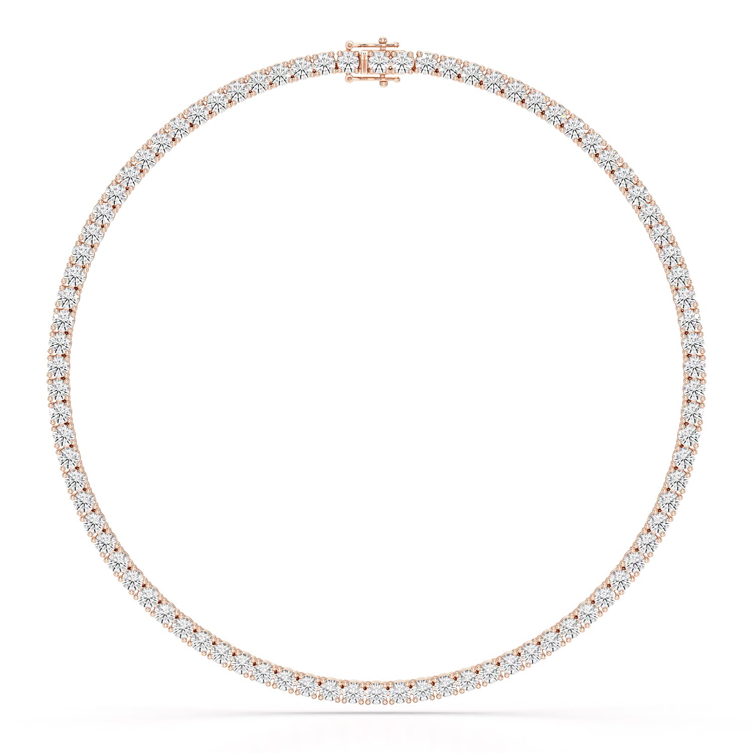 30.32 CT Lab Diamond Riviere Necklace - Jama Jewels