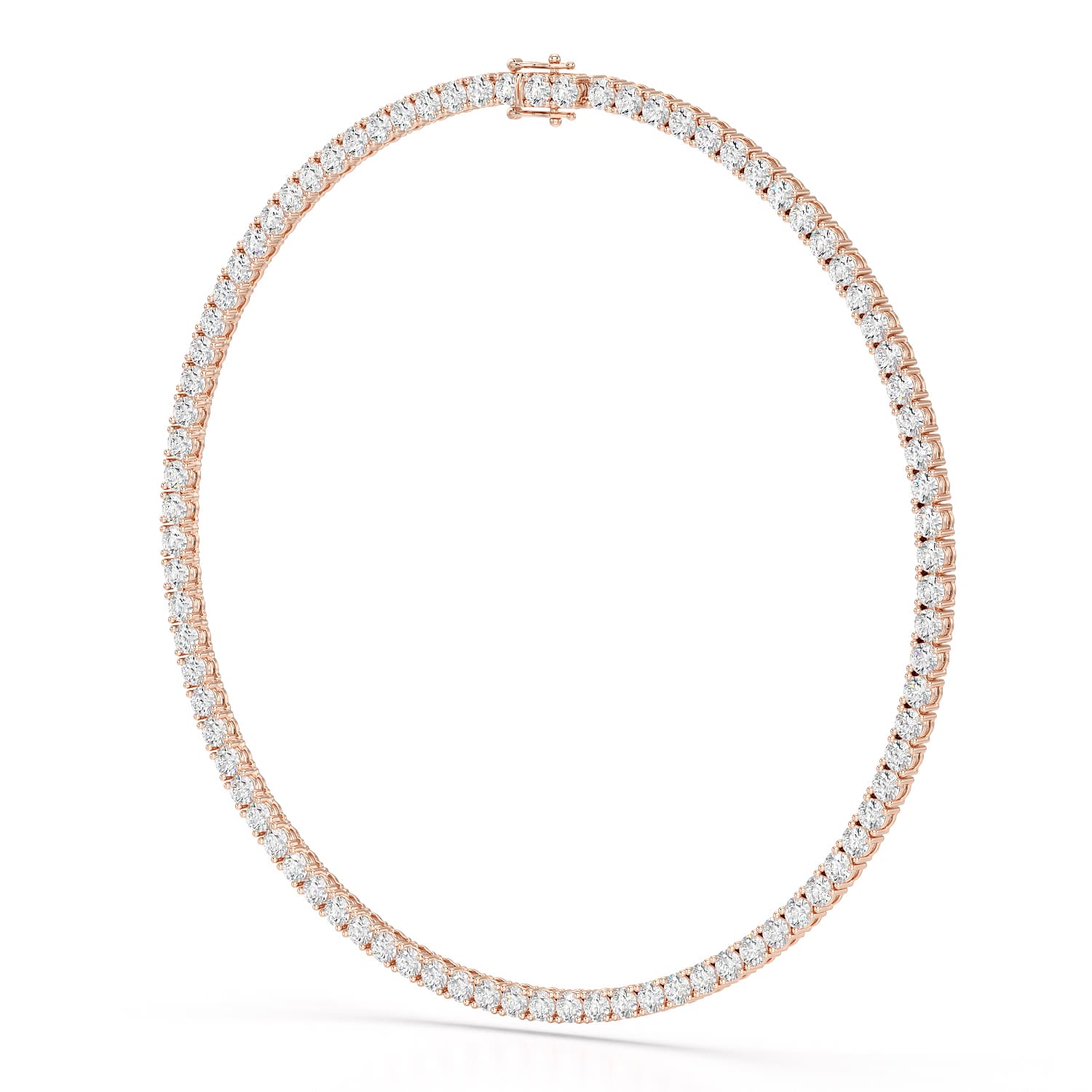 30.32 CT Lab Diamond Riviere Necklace - Jama Jewels
