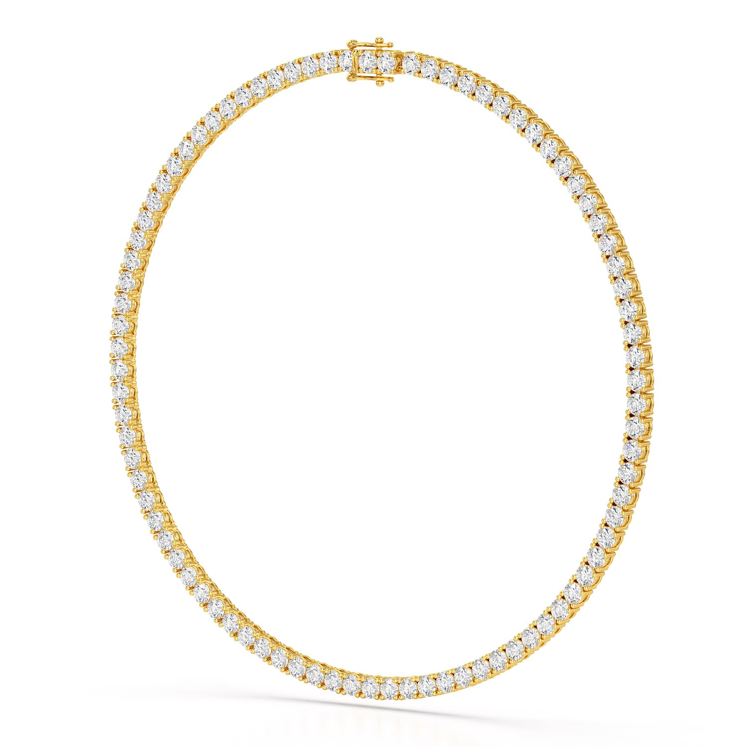 30.32 CT Lab Diamond Riviere Necklace - Jama Jewels