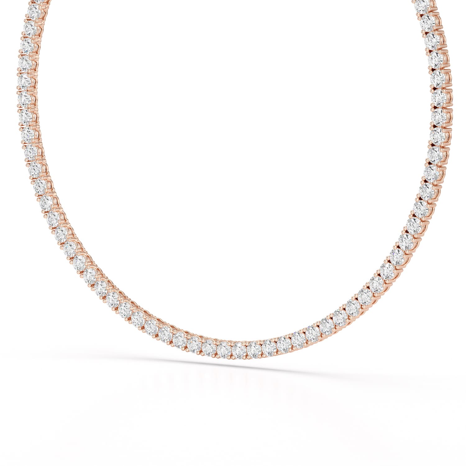 30.32 CT Lab Diamond Riviere Necklace - Jama Jewels