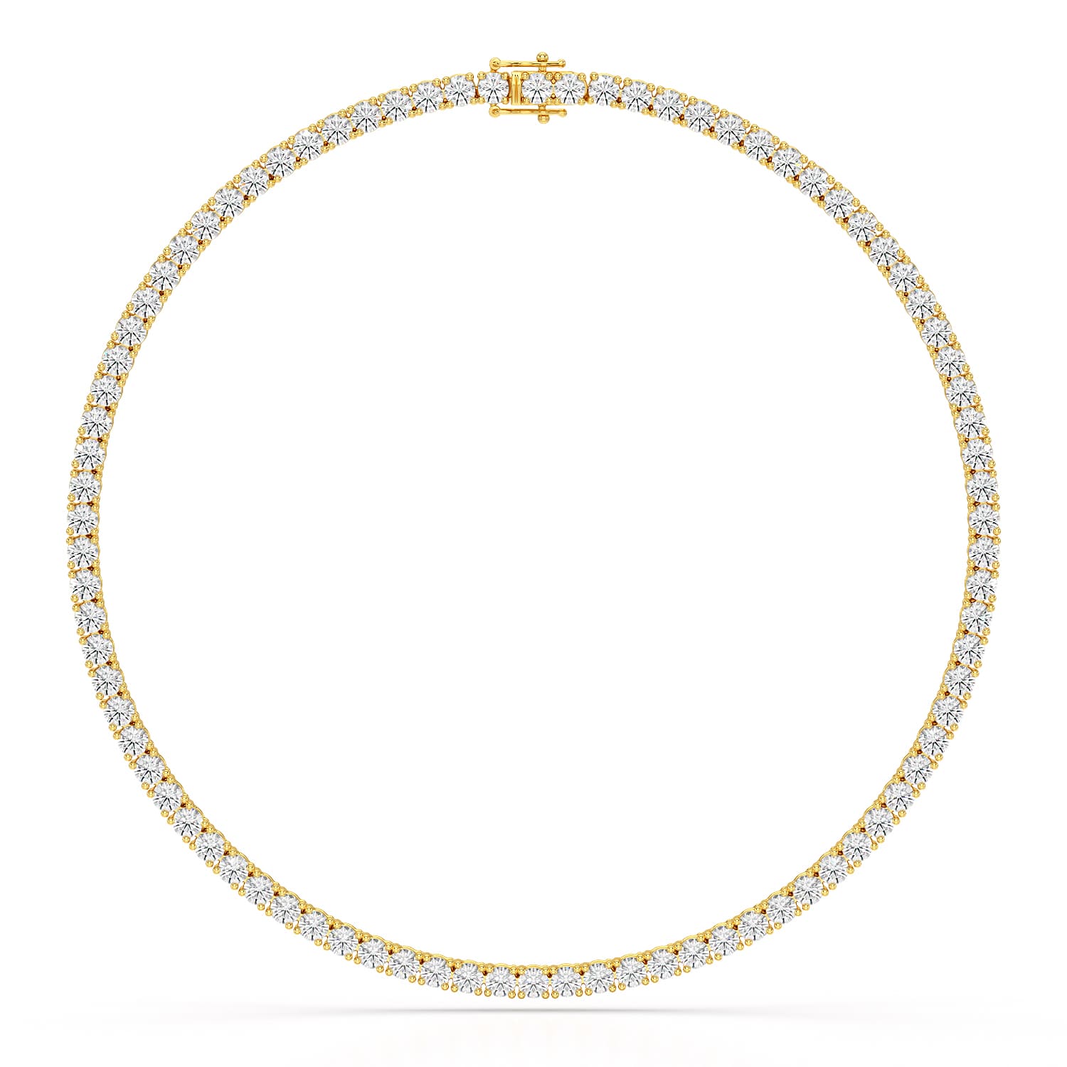 30.32 CT Lab Diamond Riviere Necklace - Jama Jewels
