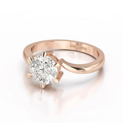 3 CT Lab Diamond Classic Solitaire Ring Jama Jewels