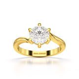 3 CT Lab Diamond Classic Solitaire Ring