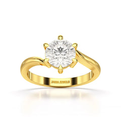 3 CT Lab Diamond Classic Solitaire Ring Jama Jewels