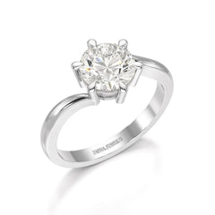 3 CT Lab Diamond Classic Solitaire Ring Jama Jewels