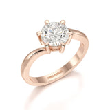 3 CT Lab Diamond Classic Solitaire Ring