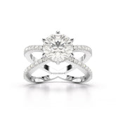 2.9 CT Lab Diamond Round Brilliant Cut Ring Jama Jewels