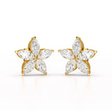 3 CT Marquise Cut Lab Diamond Stud Earrings