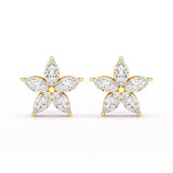 3 CT Marquise Cut Lab Diamond Stud Earrings