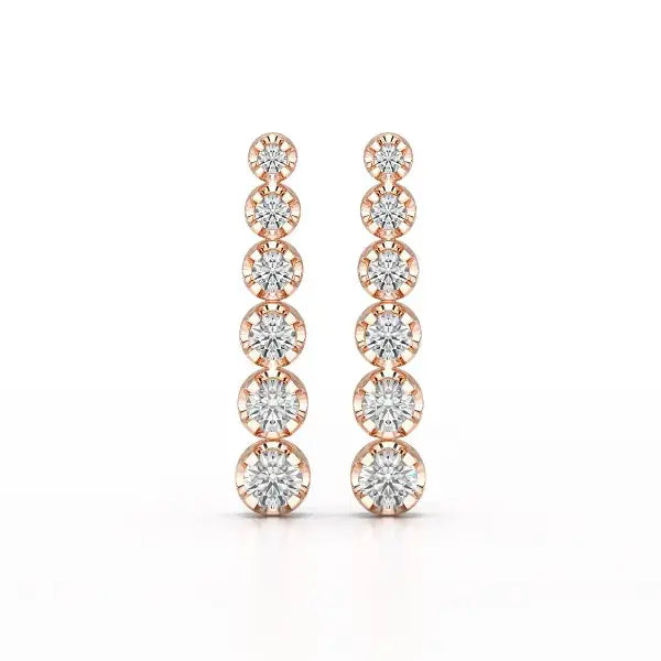 3 CT Lab Diamond Bridal Drop Dangle Earrings - Jama Jewels