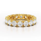 4.06 CT Classic Round Lab Grown Diamonds Engagement Ring - Jama Jewels